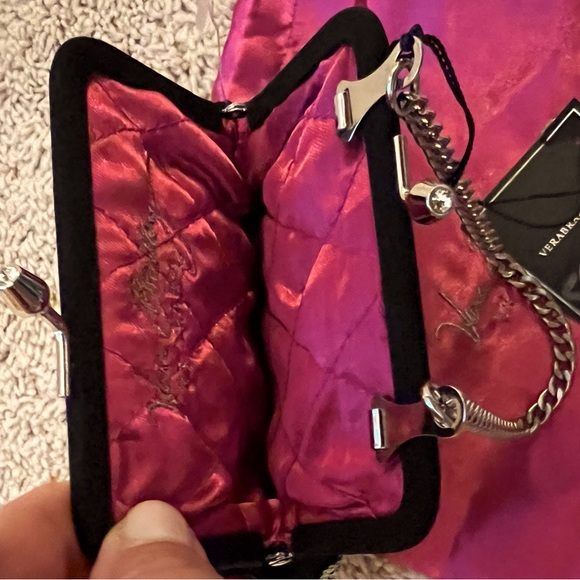 Vera Bradley beaded clutch bag w satin cover bag - Picture 5 of 6